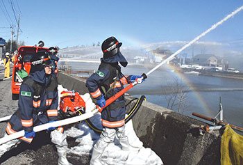 新潟市消防団　北方面隊消防出初式　風景