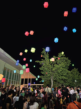 うまいもん夜市　真夏の葛塚ビアガーデン　風景