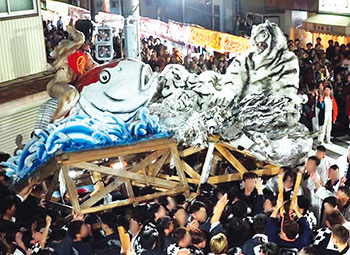 葛塚まつり　風景