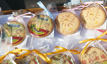 デザインクッキーを販売　風景