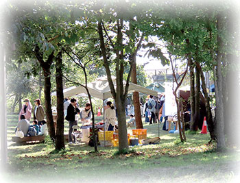 福島潟マルシェ　風景