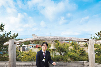 海辺の森キャンプ場内のパワースポットにて