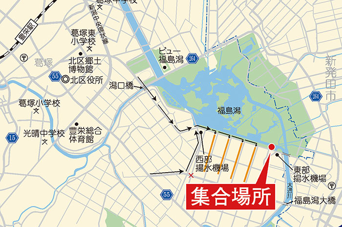 周辺地図　集合場所など
