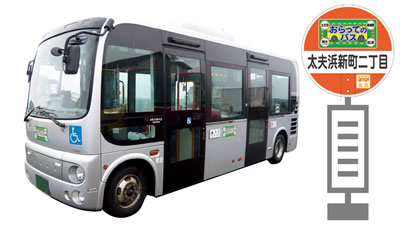 写真　おらってのバス＆停留所イメージ