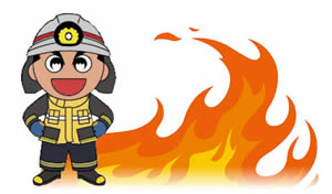 イラスト　新潟市消防局マスコット消太くん