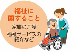 福祉に関すること　家族の介護福祉サービスの紹介など