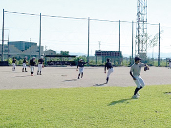 中学生硬式野球教室 風景