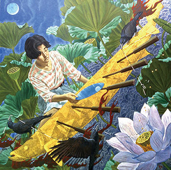 近藤充　テンペラ画作品展　イメージ
