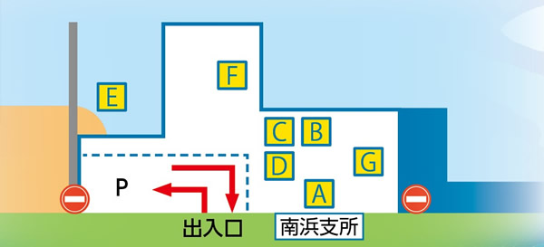 主な企画の開催エリアマップの図