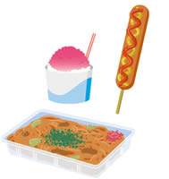 屋台グルメイラスト