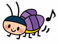 秋の虫イラスト