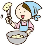 料理をするこどものイラスト