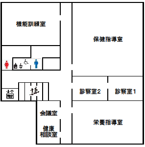 さわやかセンター2階平面図