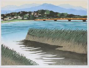 渡辺欣次作「松浜初秋」