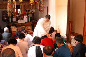 妙泰寺での祈祷