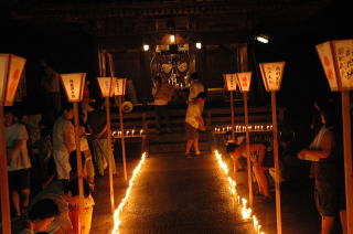 所島草薙神社の百八燈の画像