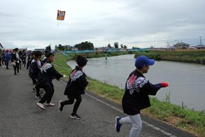昨年度の子ども大凧合戦大会の写真です