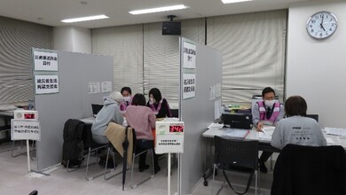 被災相談窓口の様子1