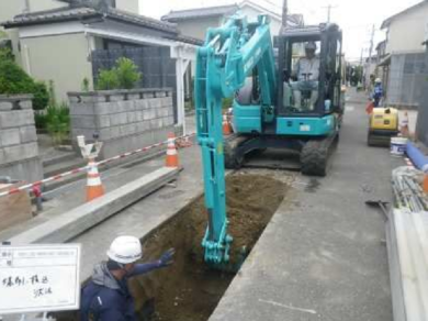 下水道復旧の様子1