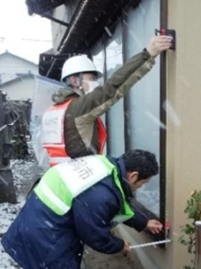 住家被害調査の様子1