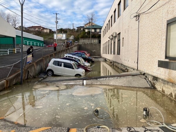 液状化被害の様子
