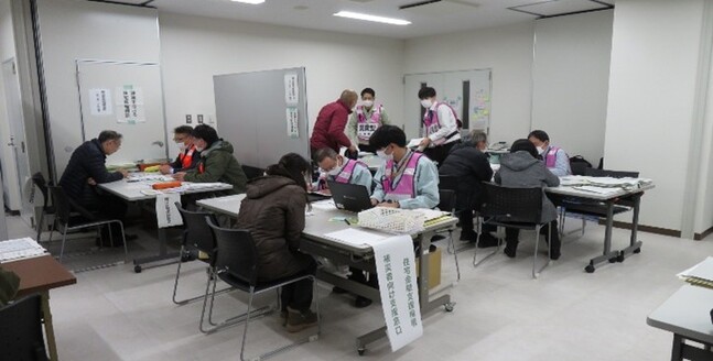 被災相談窓口の様子