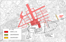 4月1日からの自転車等放置禁止区域図