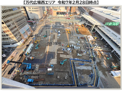 万代広場西エリア　令和7年2月28日時点