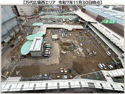 万代広場西エリア　令和7年11月30日時点