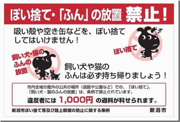 ぽい捨て看板