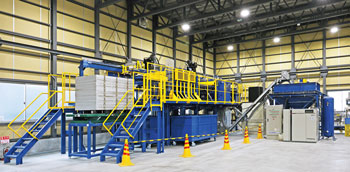 パネルのリサイクルプラント