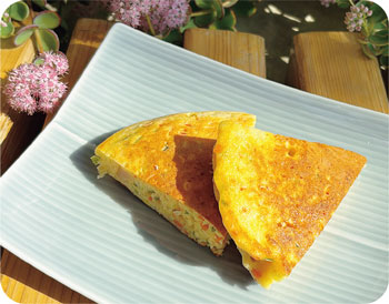 フライパンで簡単！残り野菜でケークサレ