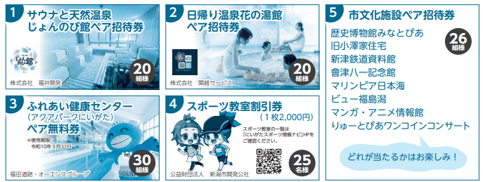 特定健診受診者プレゼントの景品一覧