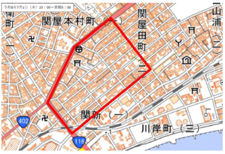 7月1日対象地域図