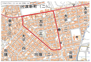 7月9日対象地域図