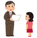 表彰式イラスト