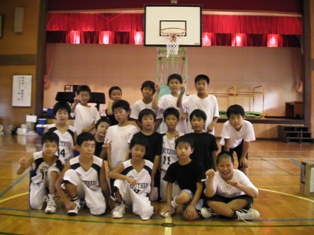 ミニバスケットボール大会参加チームの写真