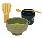 お茶の道具のイラスト