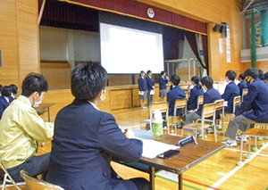 白根北中学校の活動の様子の写真