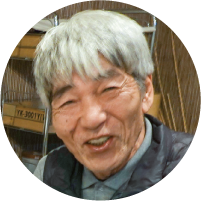 白髪で満面の笑みの「荏原正雄（えはらまさお）」さんの写真