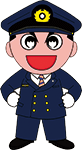 消太くんが「消防団員募集中！南区の安心安全のため、地域防災の要として一緒に活動しませんか？」と話すイラスト