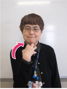 手首を自分側にまげる写真