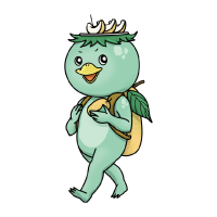 かっぱのるいくんのイラスト