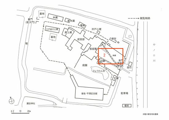 笹川邸位置図