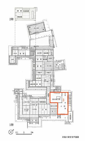 笹川邸平面図