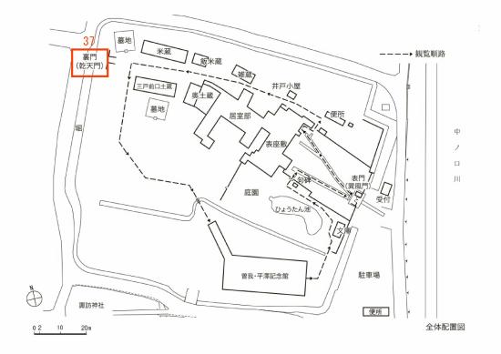 笹川邸位置図