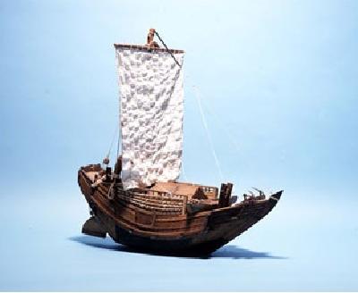 金刀比羅神社奉納模型和船の画像