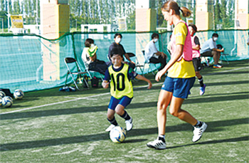 アルビレックス新潟レディース　ふれあいサッカー体験教室