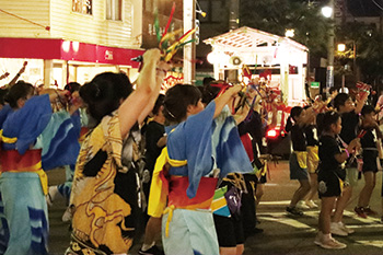 内野まつり民謡流し