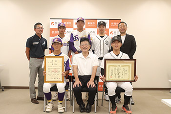Growth baseball baseとSSBC　区長表敬
